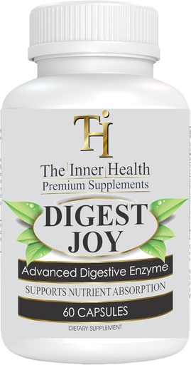 [BRSROZTROYIWYYLH] Digest Joy - Advanced Enzyme Blend for Optimal Digestion Support - Amylase, Lipase, Bromelain, Protease,Lactase & Other Enzymes(60 Vegetable Caps)