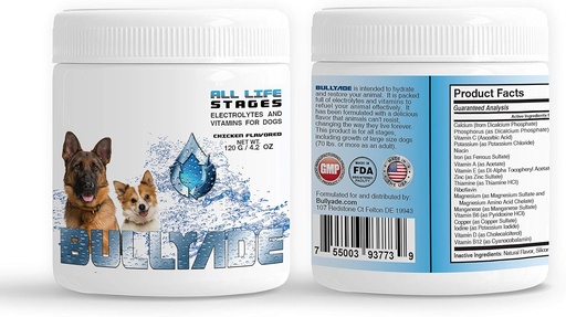 [BRSWECQ6OEIWMCLP] Natural Dog Supplement with 18 Vitamins & Minerals. Mixes with Water or Food. (Chicken)