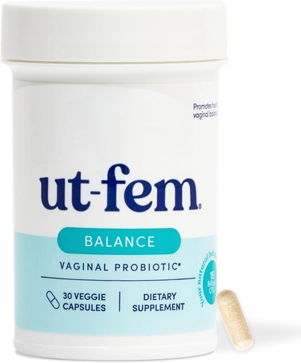 [BRSRAAQRDJ5AGYD4] UT-Fem Balance Vaginal Probiotic | Womens Probiotic for pH Balance, Vaginal Health & Odor Support | 30 Capsules