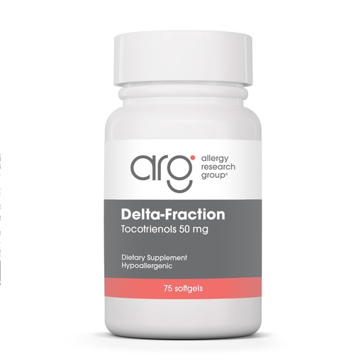 [BRSWIYQ6ONYQ2FT2] Allergy Research Group Delta-Fraction Tocotrienols Supplement - 50 mg Vitamin E, Annatto, Gamma, Tocotrienols Only, Tocopherol-Free, Hypoallergenic, Softgels - 75 Count