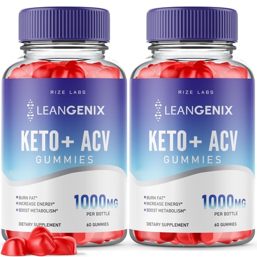 [BRSROHD3BV7QMGYV] (Pack of 2 Leangenix Keto+ACV Gummies for Advanced Weight Loss, to Burn Fat and Use as Main Source of Energy, Gomitas, Supplement Review (120 Gummies)