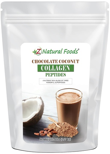 [BRSWGAQQBEORM33U] Pepturos de colágeno de chocolate fabricado con polvo de leche de coco - 5 lb - Delicious Taste + Zero Sugar - Colágeno hidrolizado + Cacao orgánico + Polvo de leche de coco - Gluten Gratis &amp; No GMO