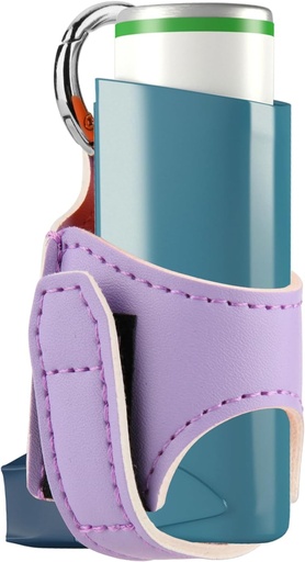 [BRSRMHY5BZ5QGF32] Beautyflier Asthma Inhaler Holder PU Leather Travel Handy Holder for Adults and Kids, Inhaler Not Included