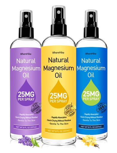 [BRSRAYI7O55B6AI2] Stilip Magnesium Spray, Pure Magnesium Oil Spray for Feet,Ideal Gift for Muscle Relaxation&Better Sleep,Rapid Absorption,Quick Drying Without Residue-Vanilla