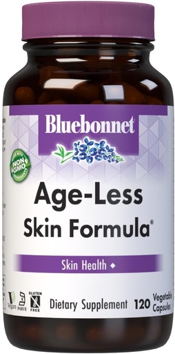[BRSWIYT7BIAB2YDK] BlueBonnet Age-Less Skin Formula капсули, бели, зеленчуци, 120 броя
