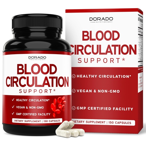 [BRSRMHQ6AUARUGY4] Blood Circulation Supplements with Diosmin & More (150 Capsules) Blood Flow Supplements for Men & Women - Spider & Varicose Veins for Legs Support - Vegan & Non GMO - 3rd Party Tested - USA Made