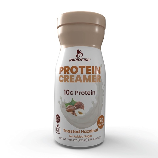 [BRSRMZ36CMHGECI6] Protein Creamer, Hazelnut Flavor, Keto Friendly, 10g proteina bitamina eta mineralekin, 15 zerbitzu, metabolismoa eta energia handitzea, Multi, 7,94 Ounce