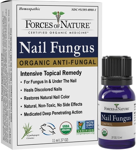 [BRSWIZQYB4MQKHT2] Forzas da natureza Toenail Nail Fungus Tratamento, Antifúnxicos Restaurar Aparencia de Toenails e Fingernails, Medicina Homeopática para Cracked, Dry, Damaged & Discolored Nails, .37 fl oz