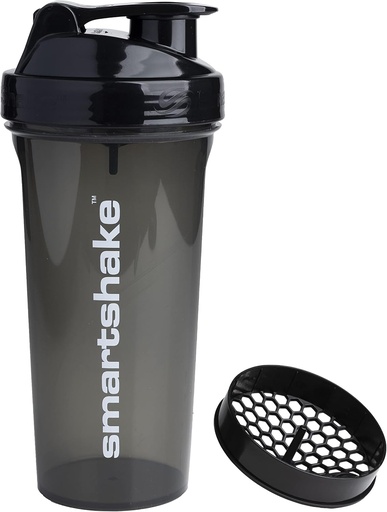 [BRSW2GAKBYIGOCTJ] Smartshake proteinshaker flaske, (GLOSSY, svart)