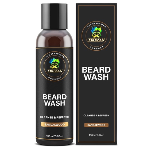 [BRSRMBIEOIBBED3V] XIKEZAN Beard Wash Shampoo w/Natural Biotin Argan & Jojoba Oils Deeply Cleans Smooths Soften & Strengthens,Christmas Stocking Stuffers Father Day Gifts for Men Him Dad Boyfriend Husband