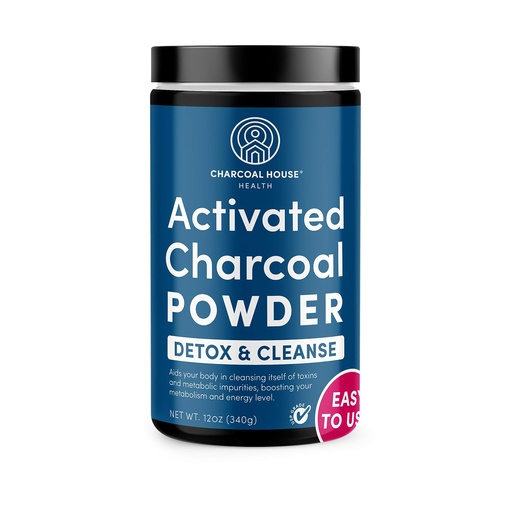 [BRSWIEIAPN6QECTU] Charcoal House Detox & Cleanse USP Medical Grade Coconut Shell Activated Charcoal Powder for Natural Cleanse & Health - With High Adsorptive & Fast Acting Capacity - 12 oz - 1 Qt