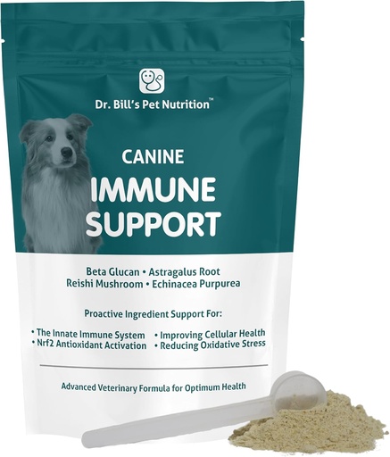 [BRSWGZYBPIJQ2EI7] Dr. Bill 's Canine Immune Dukung, Zinc & Vitamin C 124; Powder Tambahan Dogs of All Ages