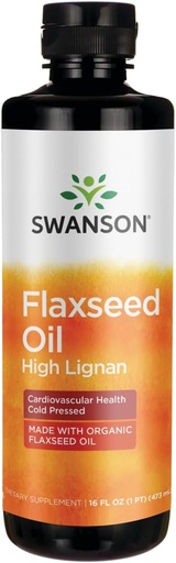 [BRSW2EDYPINBODLO] Swanson Flaxseed Oil High Lignan (Omegatru) 16 fl Ounce (473 ml) Liquid