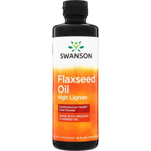 [BRSW2EDYPINBODLO] Swanson Flaxseed Oil High Lignan (Omegatru) 16 fl Ounce (473 ml) Liquid