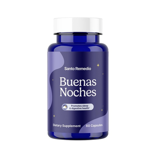 [BRSRAYLRAB5BQH3D] Santo Remedio Buenas Noches Sleep Support with Zylaria®, Melatonin & DE111® Probiotics – Digestive & Nighttime Support Supplement by Dr Juan Rivera – 60 Vegetarian Capsules