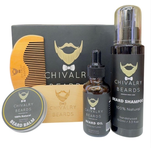 [BRSW2EIFDJ4AYC3V] Beard Growth Kit - Beard Growth Oil - Beard Shampoo - Sandalwood Comb - Boar Brush, Beard Balm - Natural - Moisturizing - Grooming- Defrizzing