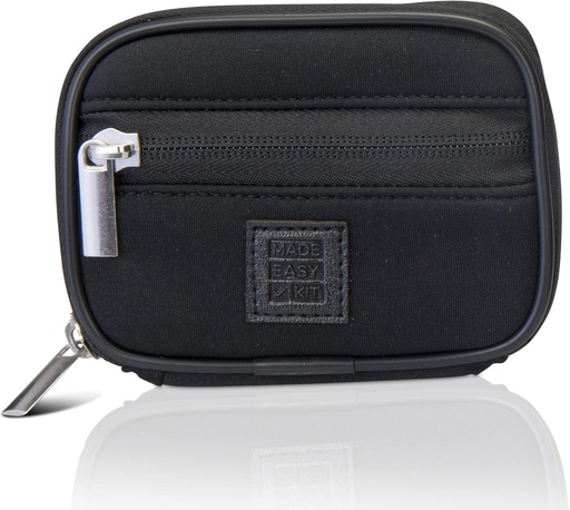 [BRSWGHAYCMARQCYZ] Made Easy Kit Pill Case - Remobil Seven-Day Vitamin & Supplement Box - Travel Purse Accessory (Black) üçün Premium Neoprene