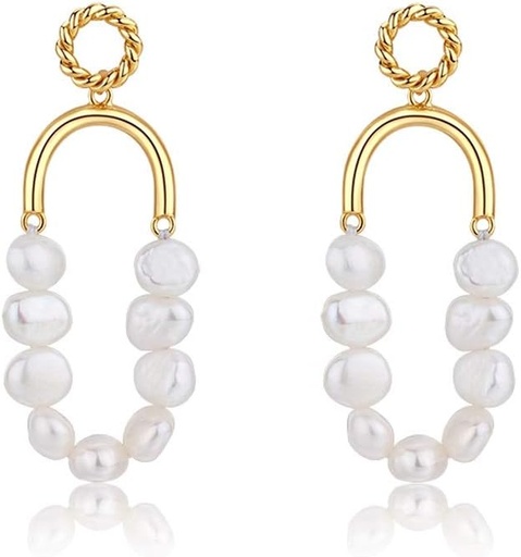 [BRSROZL3AQOR423Z] Frauen Mode Ohrringe fallen Ohrringe-Vintage Hochzeit Dangle Pearl Frauen Mode Ohrringe Dainty Schmuck Geschenk S925 Sterling Silber Frauen Mode Ohrringe Allergiker Ohrringe