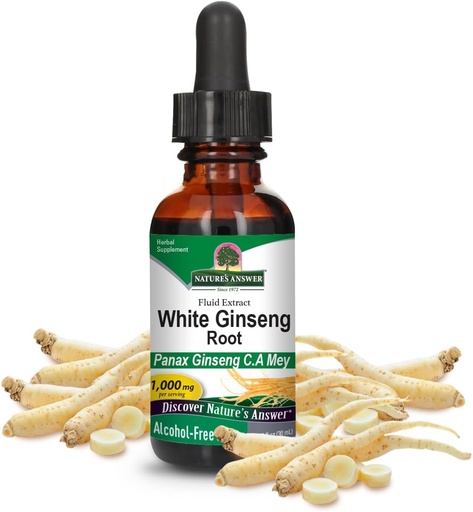 [BRSWIYTYO4ABYE34] Naturens svar Hvid Ginseng Root Alkohol Gratis 1 Fluid Ounce ttesmå 124; immunsupport124; fremmer kognitiv funktion