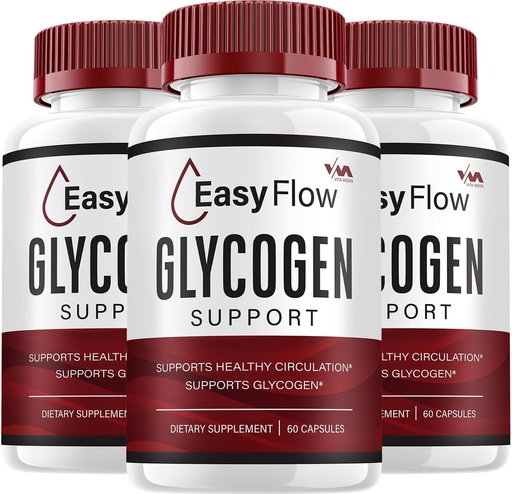 [BRSRAAY3OYCQE3LF] (3 Pack) EasyFlow Glycogen – Nettoyeur de Capsules Easy Flow, pilules EasyFlow, formule avancée pour le bien-être général, avis Easy Flow Glycogen, 180 capsules