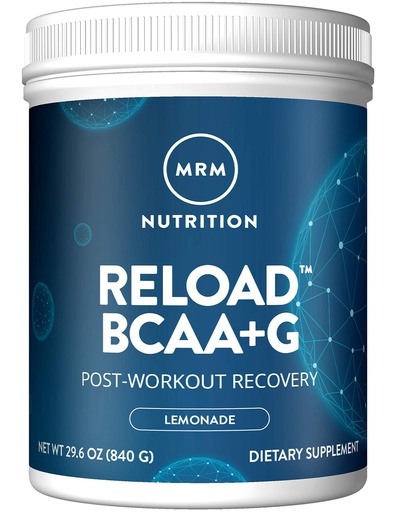[BRSWIYY5B4DGEEQZ] MRM BCAA+G RELOAD Post-Workout Recovery – Lemon, 840g - 60 Servings Per Container