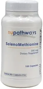 [BRSRAGLQCQGQO33B] SelenoMethionine 100 Capsules Contains 200 mcg of bioavailable Selenium per Capsule.