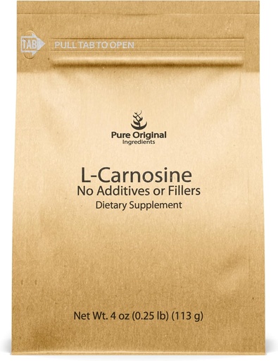 [BRSROBQDOQAQIYDV] PURE ОРИГИНАЛНИ СУРОВИНИ L-Carnosine Powder (4 oz), Хранителна добавка, Lab-Verified, Без добавки или пълнители