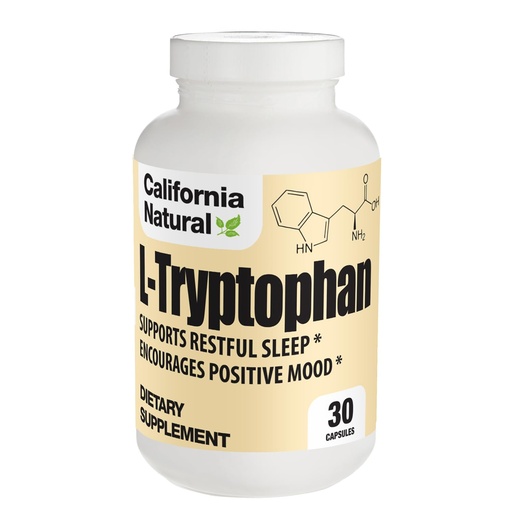 [BRSWIYQNC57BAF3G] California Natural L-Tryptophan 500 Mg Capsules, 30 Count