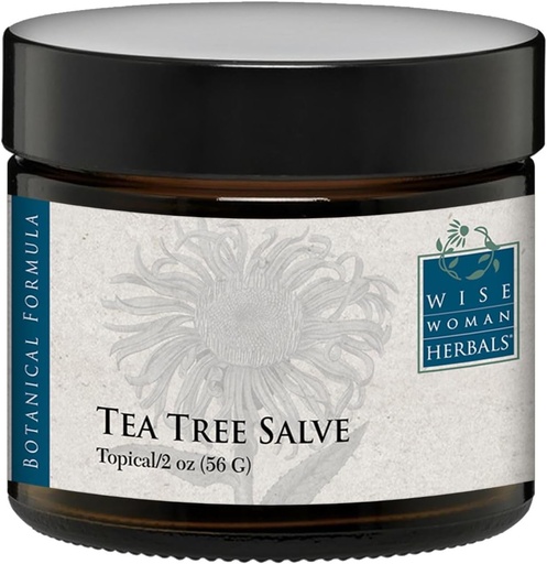 [BRSWIZY5PMDBMAI5] Wise Woman Herbals - Tea Tree Salve - 2 Oz - Natural Aid for Common Causes of Skin Irritation, Promotes Normal Healthy Skin, Helps Aid Dry Itchy Skin and Irritation on Toenails, Fingernails, and Body