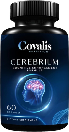 [BRSRMGIRAB5BAEQ7] Cerebrium Brain Health Supplement | Espektro zabaleko bitaminak eta mineralak | Phosphatidylserine & Huperzine-A | Kognizioa, memoria, fokua | 60 kapsulak
