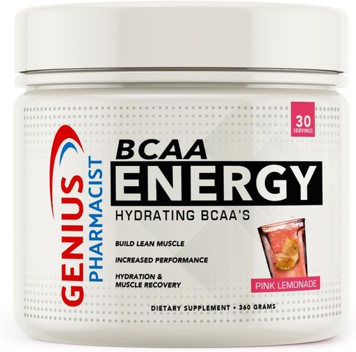 [BRSRAY34OYPBGEL2] BCAA Energy Hydrating BCAA's Pink Lemonade - 30 Servings