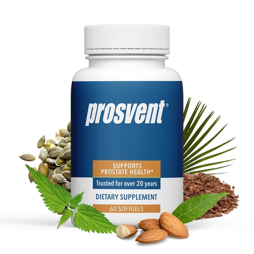 [BRSWIYYGCJ4B2FT4] Prosvent Advanced Men's Prostate Support Natural Supplement with Saw Palmetto, Vitamin D, and Zinc to Ease Urinary Frequency & Urgency (60 Count)