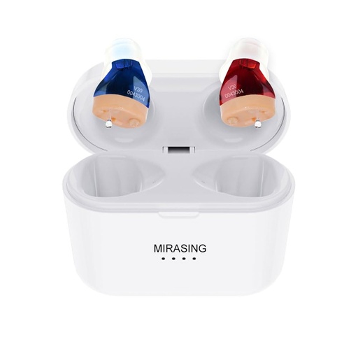 [BRSRAYAZDEMRODL3] Hearing Aids, Digital Rechargeable Hearing Aids for Seniors with Charging Case, Invisible Hearing Amplifier with Noise Reduction