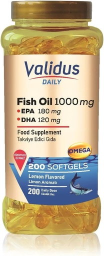 [BRSRAAQHOIHRO2DD] VALIDUS Daily Omega-3 1000 mg 200 Softgel