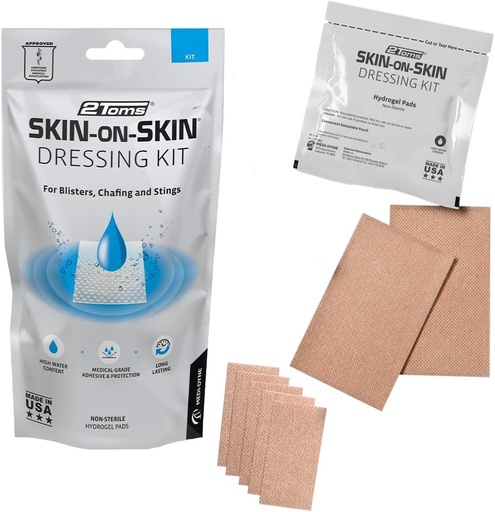 [BRSWG2YDOEFWYFY7] 2Toms Skin-on-Skin Kit de Vestir, Bandas Adhesivas de Grado Médico para Blisters, Chafing e Irritations for All-Day Wear