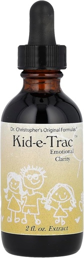 [BRSWIY36CQIQOETU] Christopher’s Original Formulas Organic Kid-e-Trac Extract Liquid, Alcohol Free Children’s Formula, Supports Mental & Emotional Clarity, Brain Function & Calming, 2 oz