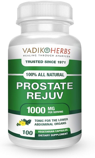 [BRSWGHYFOYOWY2T6] Certified Organic Vadik Herbs Prostate Rejuv Herbal Dietary Supplement | Promotes Healthy Prostate Health and Reduces Related Symptoms, Supports Normal Prostate Functioning (1 Pack)