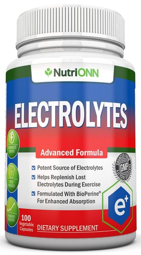 [BRSWGGLRCINQAFI7] Electrolytes - 100 Natural Electrolyte Replacement Capsules - Premium Keto Friendly Pills - No Sugar - Great for Hydration, Renewal & Revitalizing - Trace Minerals Potassium, Magnesium, Sodium Salts