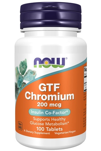 [BRSWIYAFBIHAO3QV] GTF Chromium 200mcg 100 Tablets (Pack of 2)