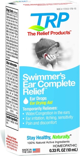 [BRSWYZYQAVYGKGYY] The Relief Products Swimmer's Ear Complete Relief Ear Drops, 0.33 Fl. Oz.
