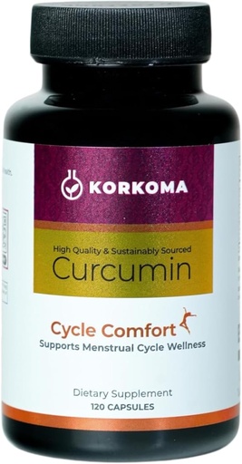 [BRSRA23QCEGQK2QZ] Cycle Comfort - Turmeric Extract Supplement, Supports Menstrual Health & Comfort, 120 Capsules