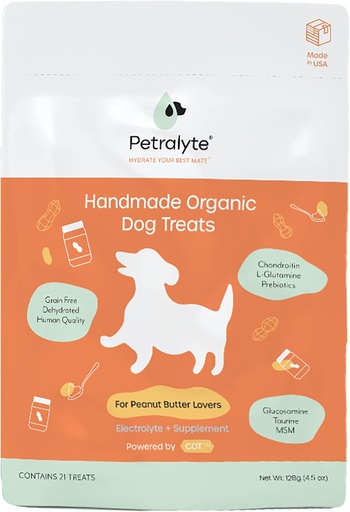 [BRSRM2T4A4BGO2D4] Petralyte Dog Electrolyte and Joint Supplement | Organic & All Natural Dog Vitamins and Supplements | Dog Multivitamin Blend for Inflammation & Mobility Support | for Peanut Butter Lovers