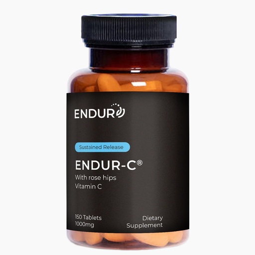 [BRSWKZTROB4B2F3A] Endur ENDUR-C Vitamin C with Rose Hips, Supports Collagen Production, Antioxidant Protection & Gentle Digestion, Gluten Free, 1000mg (150 Tablets)