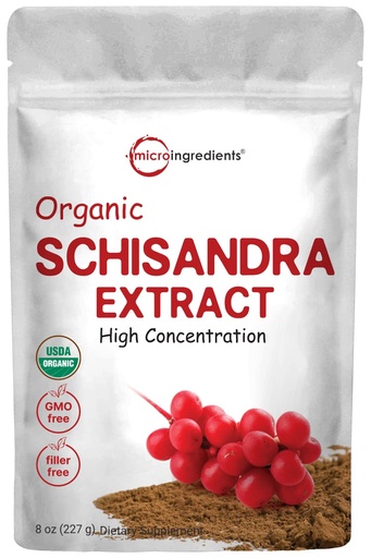 [BRSWGFIPO4MBQE3H] Organic Schisandra Extract Powder, 8 Ounce, Traditional Adaptogen and Filler Free, Pure Schisandra Supplement, Supports Liver Detox and Cognitive Health, No GMOs