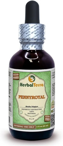 [BRSWGEIEB4FRECIZ] Pennyroyal (Mentha Pulegium) Glicerite, Erva seca orgânica Extrato líquido sem álcool 2 onças