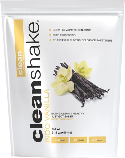 [BRSWK2QHOIMBCALC] CleanShake Ultra-Premium Protein Shake. Clean Protein Powder Shake with 21 Organic Ingredients, 23 Vitamins and Minerals, and Non-GMO and rGBH-Free Grass Fed Whey Protein. Informed Protein Certified.