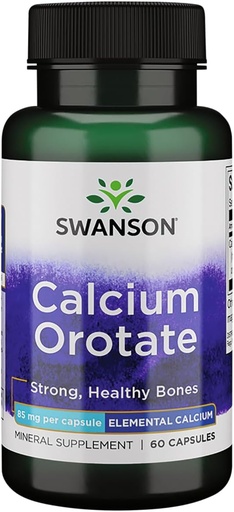 [BRSWIZQDO55QGADM] Swanson Calcium Orotate 85 Milligrams 60 Capsules