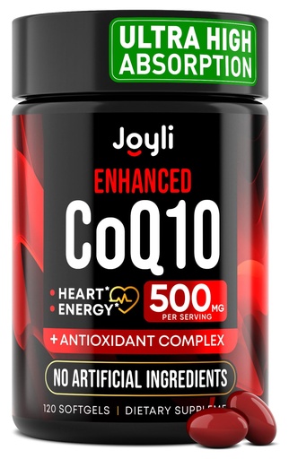 [BRSRO2Y7CQNBEHYU] High Absorption CoQ10 500MG - Co Q 10 Supplement 120 Softgels for Heart Health&Energy Production - Enhanced CoQ10 Nutritional Supplements with Coenzyme Q10 - Alternative to coq10 400mg softgels