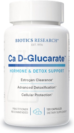 [BRSWIYL3AIBB2CDK] Biotics Research Ca D Glucarate Liver Detoxification, Eliminates Toxins, Strong Bones, Hormonal Health, Heart Health, Healthy Body Composition, Raw Organic Vegetable Culture 120 Count