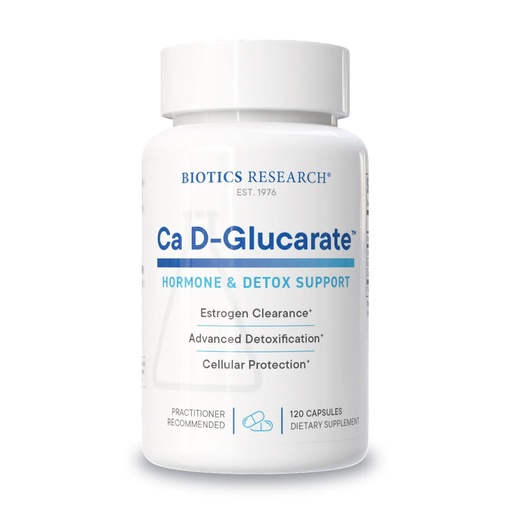 [BRSWIYL3AIBB2CDK] Biotics Research Ca D Glucarate Liver Detoxification, Eliminates Toxins, Strong Bones, Hormonal Health, Heart Health, Healthy Body Composition, Raw Organic Vegetable Culture 120 Count